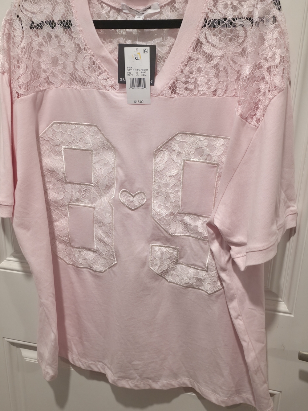 Grayson Threads Pink Lace  Tee